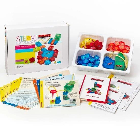 Електронний конструктор 4M Logiblocs Розумні схеми для школи 70 модулів 19 проектів (00-01709) Харків - фото 2