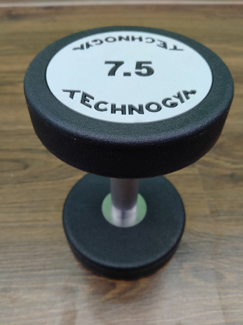 Гантель 7.5 кг цельная полиуретановая TECHNOGYM Киев - изображение 3