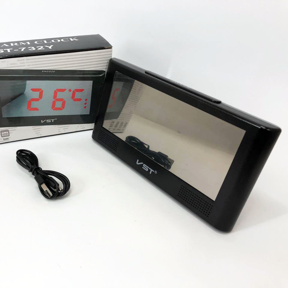 Электронные настольные часы digital VST-732Y, Электронные зеркальные часы CR-525 настольные vst Киев - изображение 7