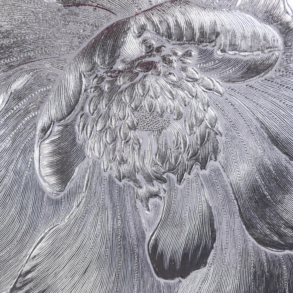 Ажурна декоративна серветка під тарілку Sakura 38 см біле золото HP-36327-11GB Коломия - фото 4