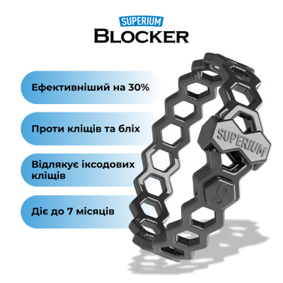 Ошейник для животных Superium Блокер противопаразитарный для кошек и собак 35 см (9108) Винница - изображение 5