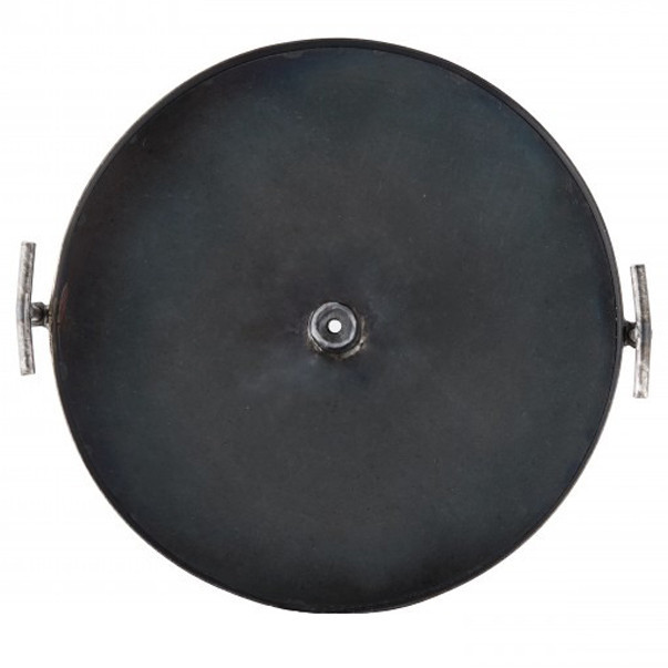 Сковорода з диска борони для багаття «Димок» 40 см з кришкою для пікніка, диск для смаження Київ - фото 3