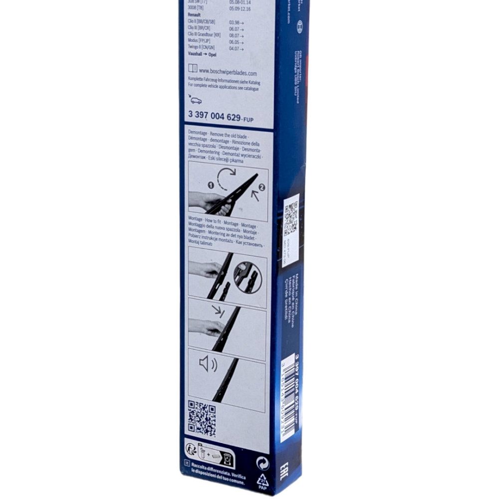 Щетка стеклоочистителя каркасная задняя Bosch Twin H301 300 мм (12