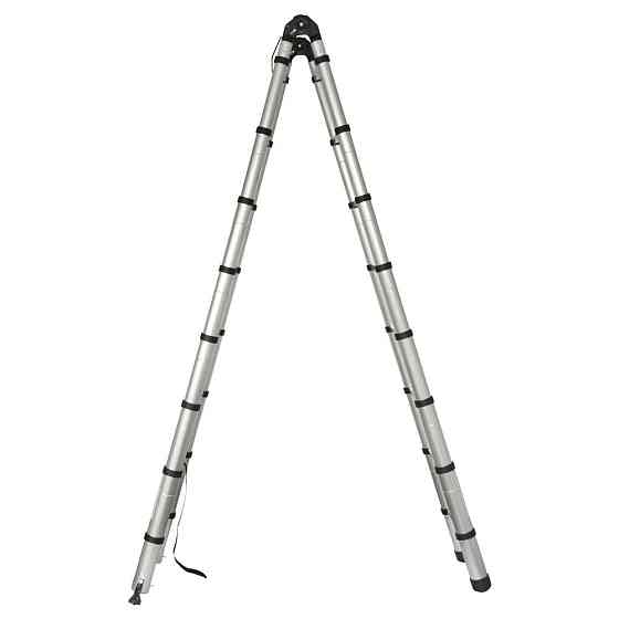 Драбина телескопічна універсальна 2×8 щаблів 5.0 м FLORA (5033434) Київ