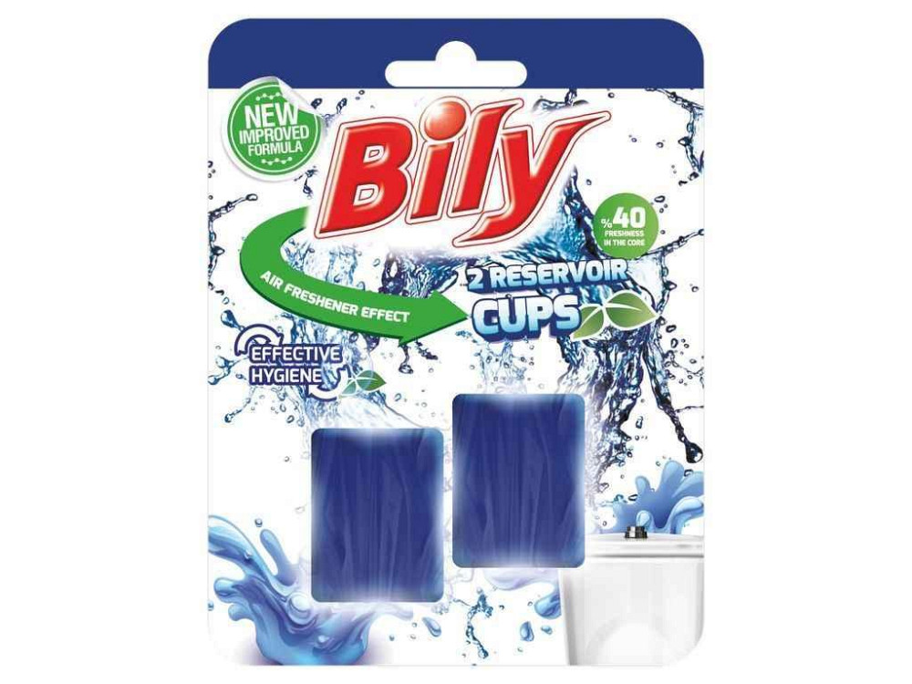Таблетка чистоты для сливного бачка RESERVOIR CUBES Атлантик 2*50г ТМ BILY Киев - изображение 1