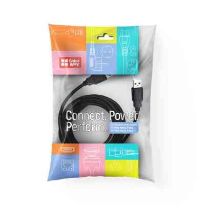 Дата кабель USB 2.0 AM/AM 1.0m black ColorWay (CW-CBUU071-BK) Вінниця