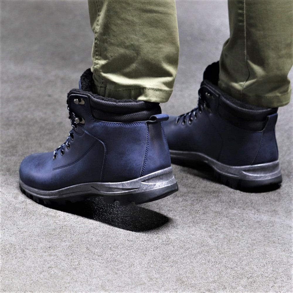 Черевики ЗИМНІ чоловічі Сині Кросівки з МЕХОМ (розміри: 41,43,44) — 0292 Дніпро - фото 10