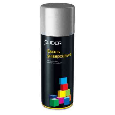 Аерозольна фарба для автомобіля SLIDER 9006 срібляста, 400мл (000001040) Вінниця