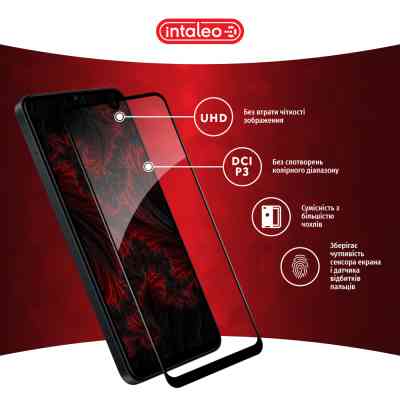 Стекло защитное Intaleo Full Glue Xiaomi Poco C65 Black (1283126583667) Винница