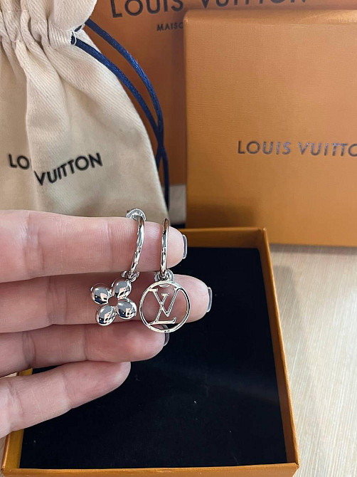 Луї Віттон сережки / Louis Vuitton з різними кулонами Одеса - фото 4