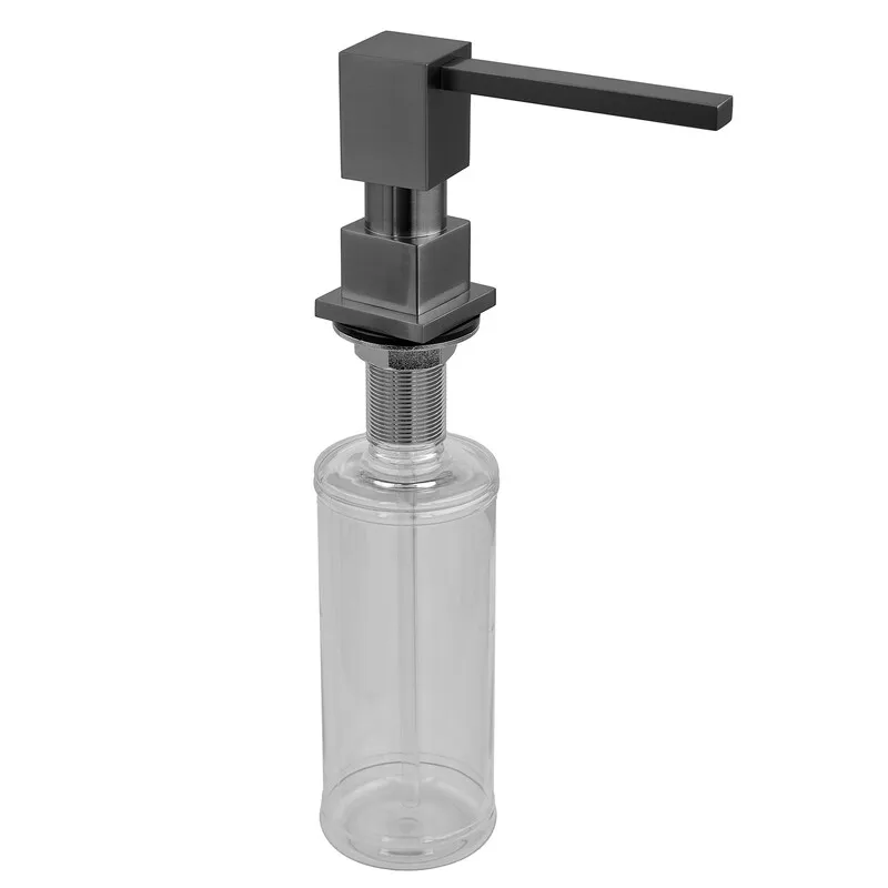 Дозатор для мийного засобу врізний Koer SDB-02-07 300 мл (колір графіт) (KR5631) Київ - фото 1