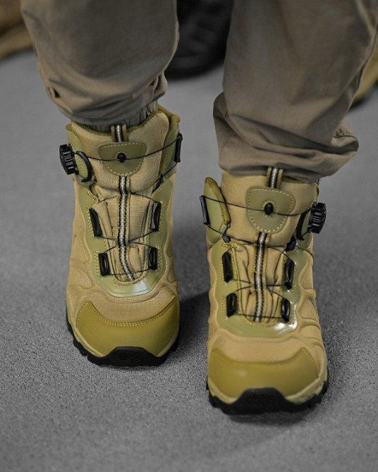 Тактичні черевики на автозав'язці Койот ВТ7981 Одеса - фото 7