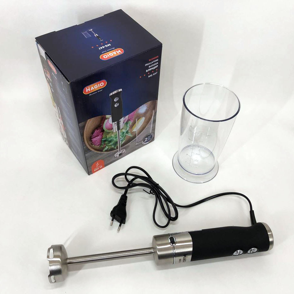 Блендер для кухні з мірним стаканом MAGIO MG-647 800 Вт, Блендер з функцією приготування коктейлів ZV-85 Івано-Франківськ - фото 2