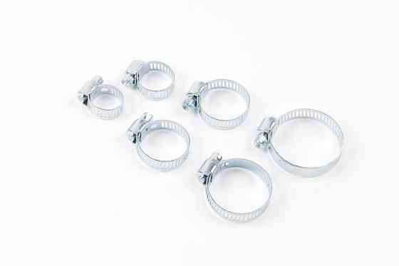 Набор хомутов червячных 6 пр.(10-16,14-23,15-25,16-27,20-32,25-38мм),в блистере P001K Одесса
