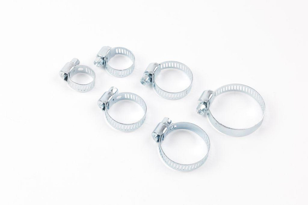 Набор хомутов червячных 6 пр.(10-16,14-23,15-25,16-27,20-32,25-38мм),в блистере P001K Одесса - изображение 4