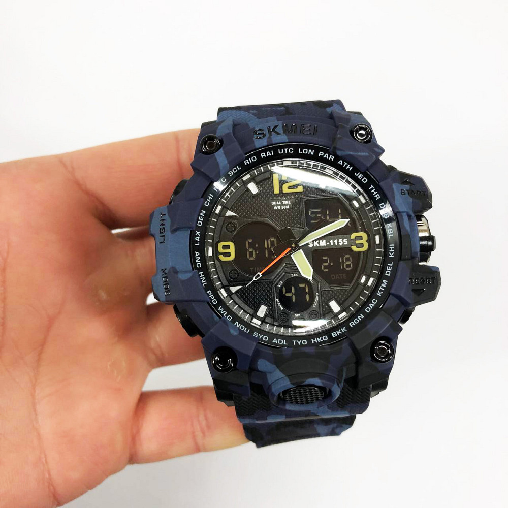 Стильні армійські годинники SKMEI, Годинники спортивні спорт Надійні чоловічі наручні ZV-50 Івано-Франківськ - фото 1
