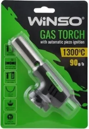 Газовая горелка WINSO 260230 — с пьезоподжигом и керамической защитой сопла Ковель