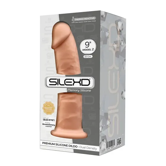 Фалоімітатор SilexD Oscar Flesh (MODEL 2 size 9in), двошаровий, силікон + Silexpan, діаметр 5,4см Львів