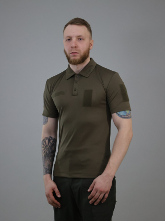 Літня футболка військова оливкова з тканини Cool max комфорт вентиляція якість Львів