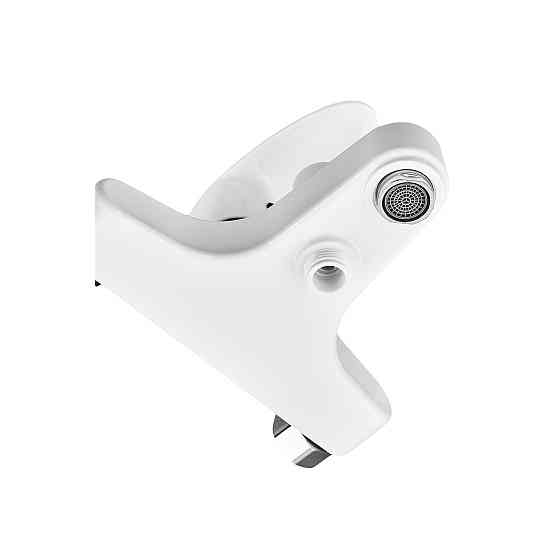 Змішувач для ванни Plamix CEZAR-009 EURO SET White, зі шлангом, лійкою та кронштейном   ( PM0692 ) 29303 Харків