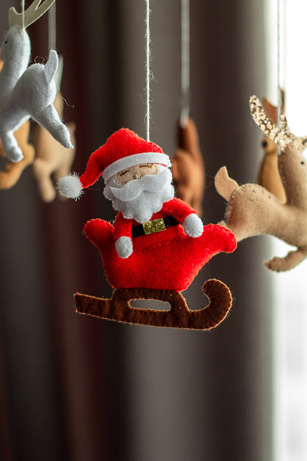 Дитячий мобіль на ліжечко «Санта та олені» Київ - фото 9