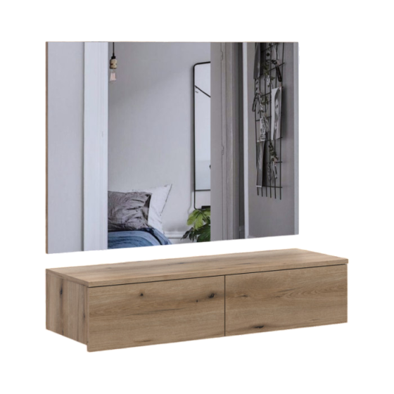 Комплект мебели Doros Левия + зеркало Дуб Эвок 100х32х100 (42005239) Львов