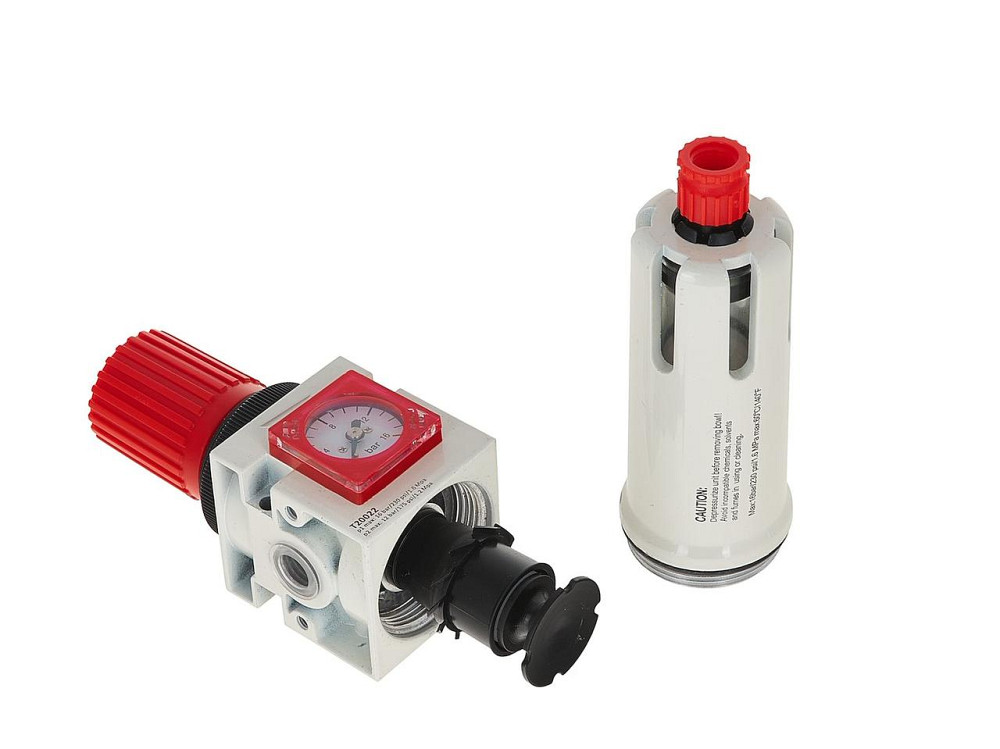 Регулятор тиску повітря "Tvardy" з фільтром-осушувачем та манометром 1/4" (3 в 1) Киев - изображение 4