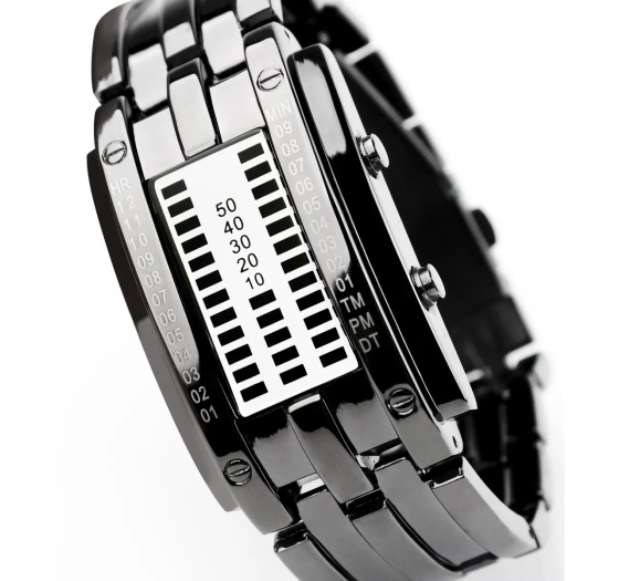 Уникальные бинарные мужские часы Skmei 0953 (Серебристый) Винница