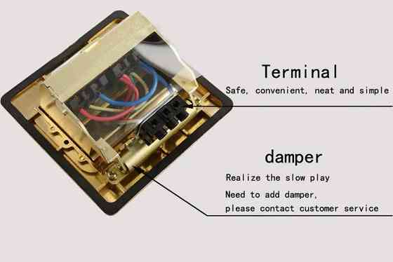 LIVOLO Розетка підлогова подвійна LIVOLO золота, вбудована у підлогу, для кухні, офісу чи конфе Коломыя
