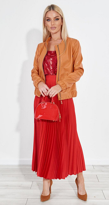 Яркая куртка из эко кожи Киев - изображение 10