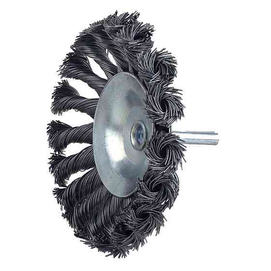 Щітка дротяна конусоподібна Ø100мм хвостовик Ø6мм (стала кручена) SIGMA (9025101) Рівне