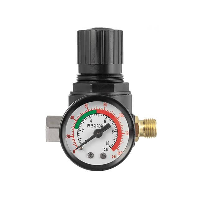 Набір фарбопультів HVLP 3 од., (форсунки 0,8, 1,3, 1,7 мм), регулятор тиску, два пластикових та один металевий бачок INTERTOOL Київ - фото 8