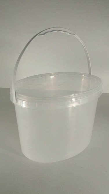 Відро пластикове з кришкою овальне 11л. 40шт. Харків - фото 1