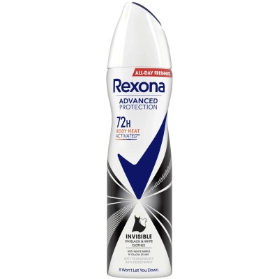 Антиперспірант Rexona Невидимий на чорному і білому 72 години 150 мл (8720181450419) Вінниця - фото 1