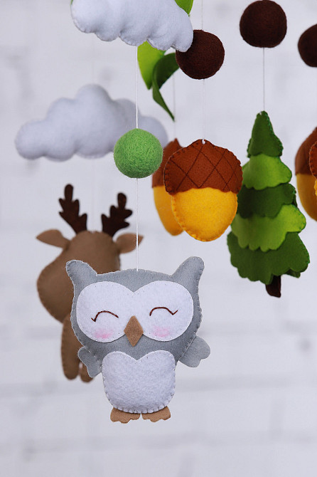 Музичний мобіль WoolyFox «Лісовий сон» з 35 мелодіями Київ - фото 5