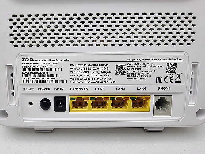 Роутер 4G/LTE Zyxel LTE3316-M604 Луцьк - фото 4