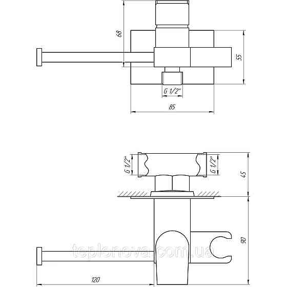 Змішувач гігієнічний Globus Lux GLN-4-106MIX Чернівці