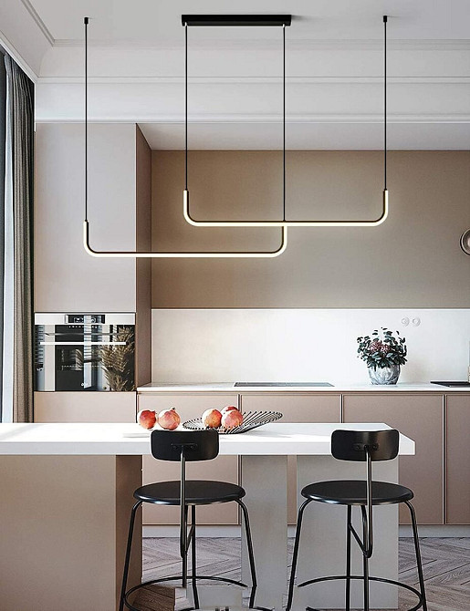 VALESO Люстра підвісна світлодіодна акрилова VALESO 2023199 BK+WT Киев - изображение 4