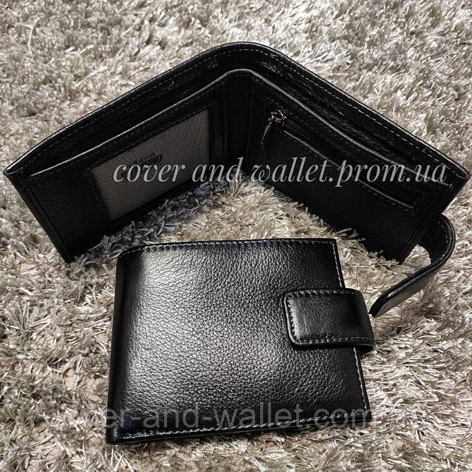 Компактний чоловічий гаманець на магнітній застібці MD Leather Київ - фото 5