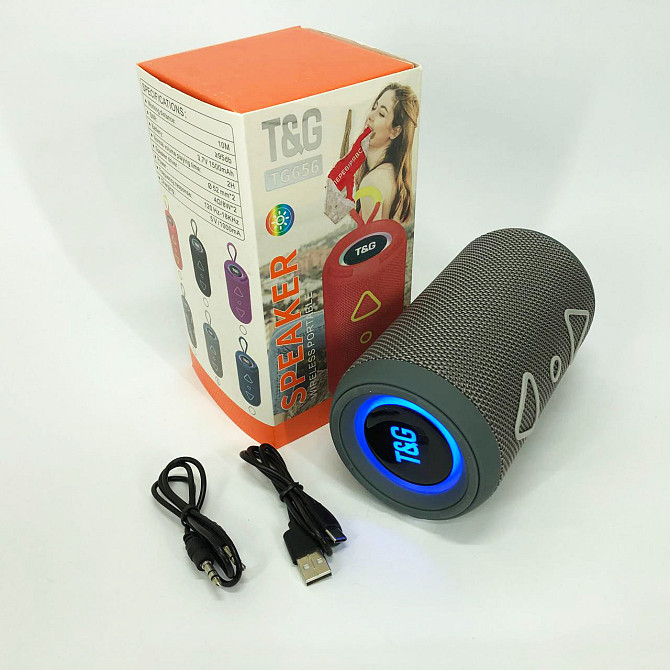 Блютуз-колонка с usb-портом TG656, Музыкальная блютуз колонка с подсветкой, Маленькая колонка для улицы YF-50 Львов - изображение 17