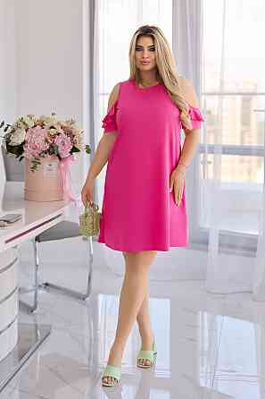 Летнее платье женское с вырезами на рукавах Rossa 42-44, Малиновый Киев