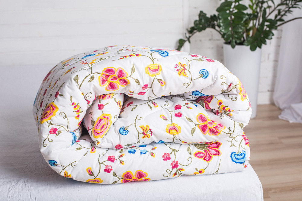 Novita Ковдра Novita 172х205 см антиалергенна двоспальна стьобана з бязі біла 20-0256 Red Київ - фото 1