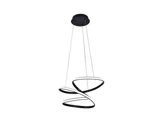 Люстра LED 2700-6000К Frutto з пультом та APP, 80W, 3200Лм, 500х450мм, чорний, алюм/акрил. Арт.51-313-018 ТМ Київ