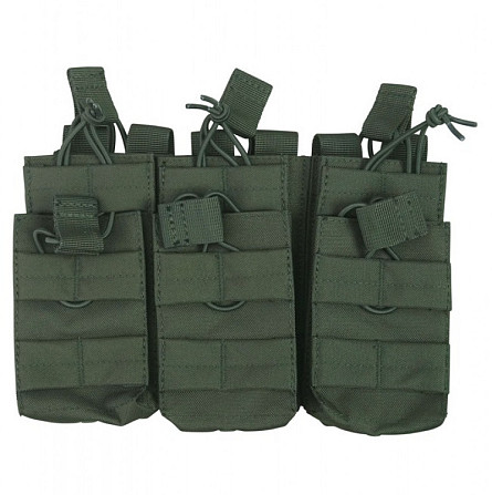 Тактичний потрійний підсумок для магазинів DUO Kombat Tactical M16/M4/AK Оливковий Вінниця - фото 1