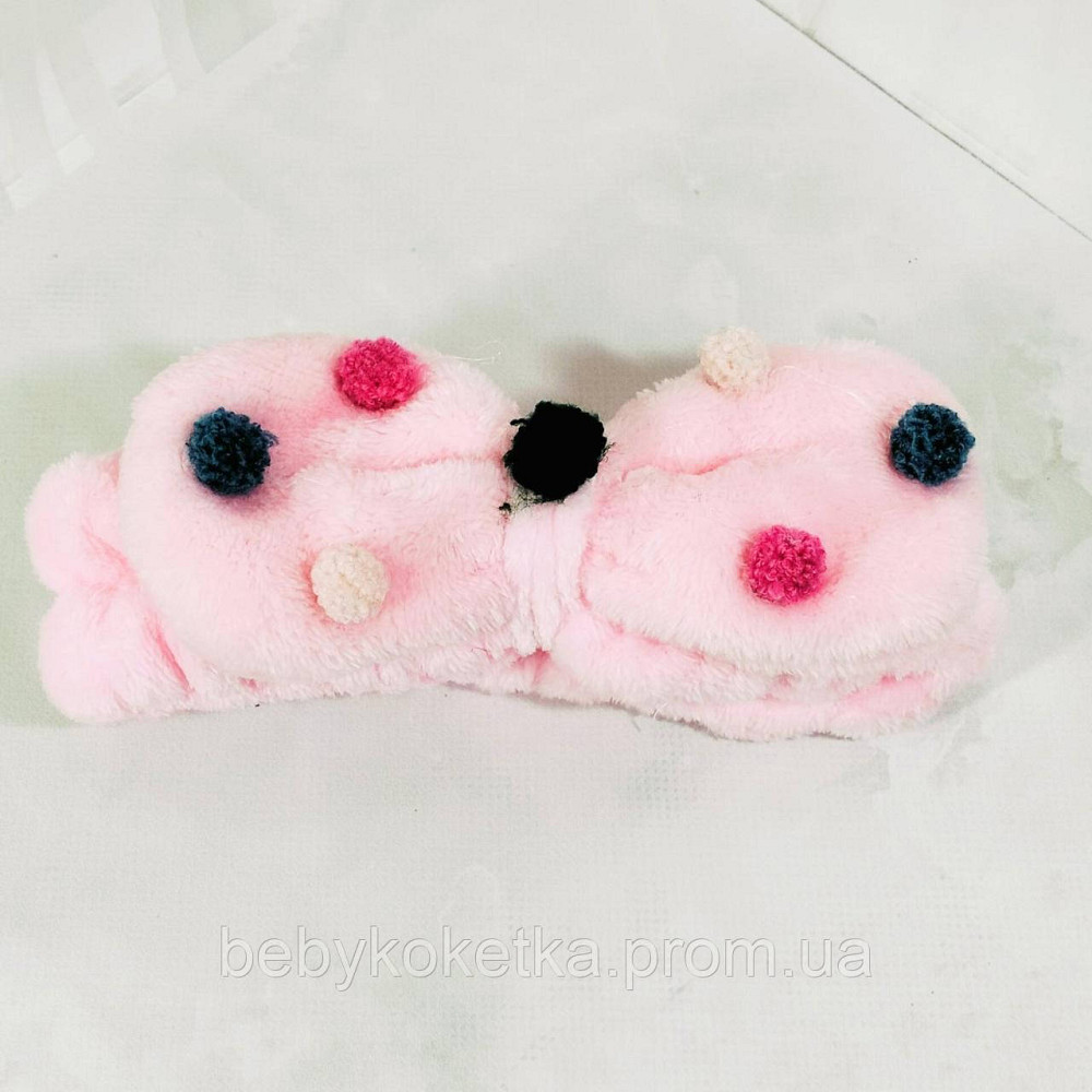 Косметична пов'язка для голови з бантиком Львів - фото 2