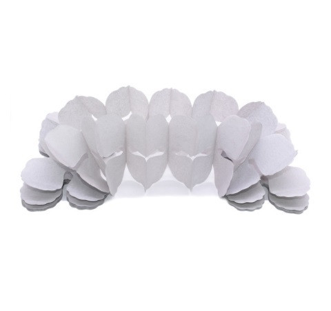 Гирлянда растяжка бумажная 3 м 16 на 11 см серый Киев - изображение 1