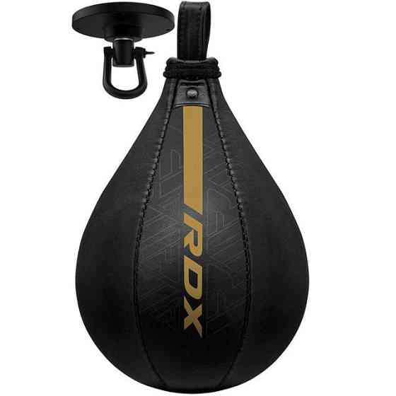Пневмогруша боксерська RDX F6 KARA SPEED BALL + swivel Matte Golden Кам'янське