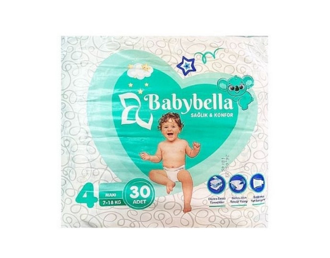 Підгузники дитячі Baby Bella №4 7-18 кг 30 шт. Виноградів - фото 1