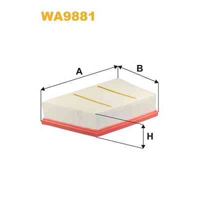 Повітряний фільтр для автомобіля Wixfiltron WA9881 Вінниця