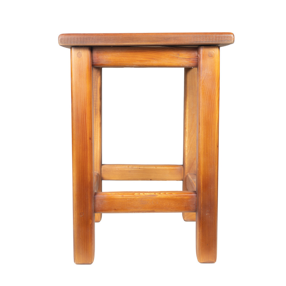 Табурет с натурального дерева ель с дополнительным укреплением ножек, сделано в Украине Каменец-Подольский - изображение 3